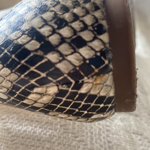 BCBGeneration High Gladiator Snakeskin Print Sandals - Picture 9 of 12